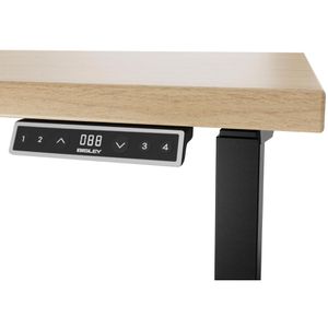 Produktbild für Schreibtisch Bisley E-WonderTech, eiche / schwarz
