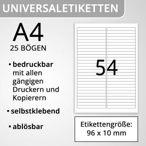 Produktbild für Universaletiketten Herma 10015, weiß