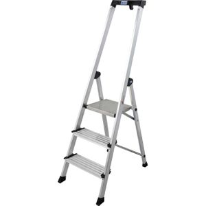 Stehleiter Krause Monto Safety PlusLine, 127914, mit Plattform