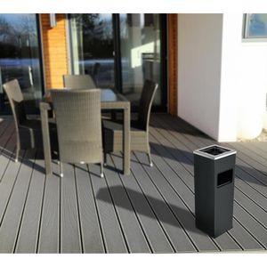 Produktbild für Aschenbecher Böttcher-AG schwarz, für Outdoor