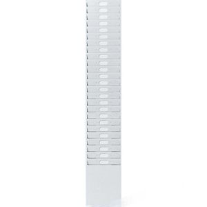 Bürk Stempelkartenhalter für 25 Karten, 93 x 11,5 cm, Metall, grauweiß