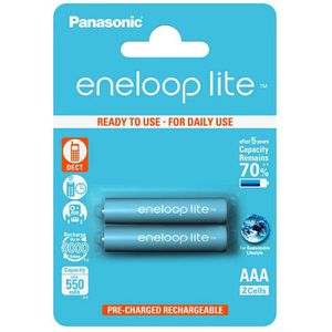 Akkus Panasonic Eneloop Lite, AAA, 550 mAh