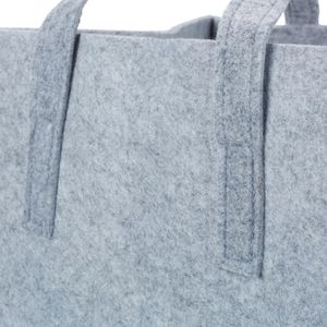 Produktbild für Kaminholztasche Relaxdays 10021970, grau