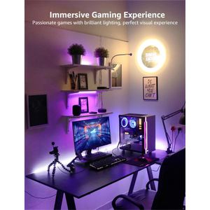 Produktbild für LED-Streifen Lepro dimmbar, weiß + RGB