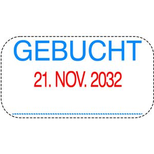 Produktbild für Datumstempel Colop Printer S260/L3, rot/blau, selbstfärbend