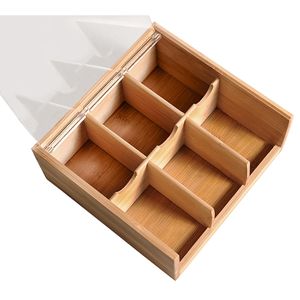 Produktbild für Teebox Kesper 58903, für Teebeutel, natur, aus Bambus