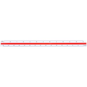 Produktbild für Dreikantmaßstab M+R 716300010 Kunststoff, 30cm