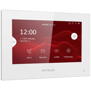Produktbild für Türsprechanlage Metzler VDM10 2.0 anthrazit, mit Monitor, LAN