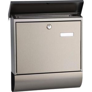 Produktbild für Briefkasten Burg-Wächter Amrum-Set, silber, aus Edelstahl