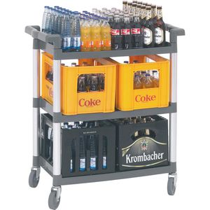 Produktbild für Servierwagen Bartscher Adjutant A300049, Aluminium/ Kunststoff