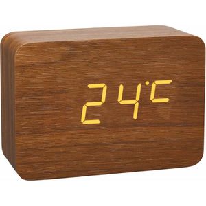 Produktbild für Wecker TFA 60.2549.08 Clocco braun, digital