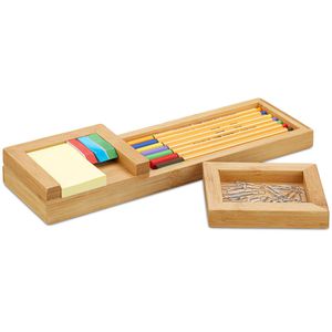 Stifteschale Relaxdays 10024617, braun