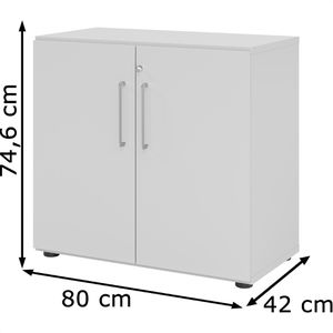 Produktbild für Aktenschrank Hammerbacher Serie 9 Advanced, aus Holz