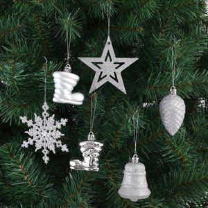 Produktbild für Weihnachtskugeln Deuba 103314, silber