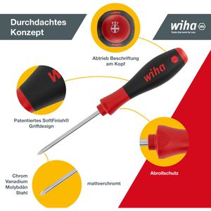 Produktbild für Schraubendreher Wiha SoftFinish, 07152, Set