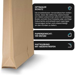 Produktbild für Faltentaschen Netuno B4, braun