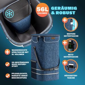 Produktbild für Einkaufstrolley Monzana 108232, klappbar