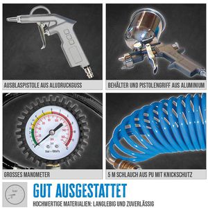 Produktbild für Druckluftset Güde 84092, 4-teilig