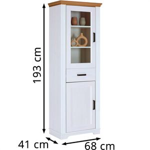 Produktbild für Küchenschrank Inter-Link Malumo Collection, weiß, 68 x 193 cm