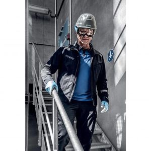 Produktbild für Schutzbrille Uvex megasonic, grau-blau, Vollsichtbrille