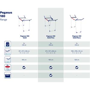 Produktbild für Wäscheständer Leifheit Pegasus 180 Solid Plus, 81510