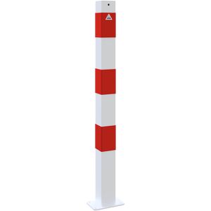 Produktbild für Absperrpfosten Schake 470PB, rot/weiß, aus Metall