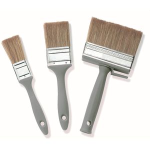 Color-Expert Malerpinsel Set, 3-teilig, verschiedene Pinselarten mit Mischborsten