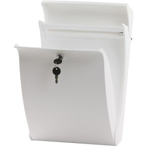 Produktbild für Briefkasten PROREGAL RVB120-03, weiß, aus Kunststoff