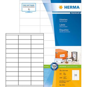 Universaletiketten Herma 4455 Premium, weiß