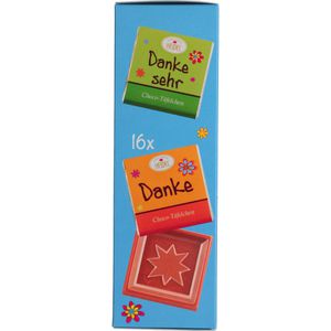 Produktbild für Minischokolade Heidel Danke