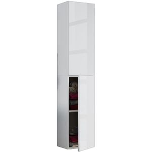 Produktbild für Bad-Hängeschrank VCM Lendas 915174, hochglanz weiß