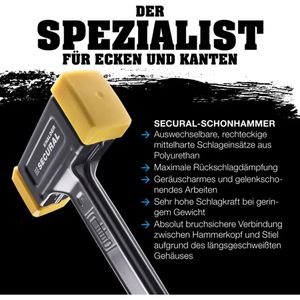 Produktbild für Schonhammer HALDER SECURAL, 3380.045, Kopf 30x45mm