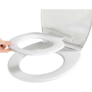 Produktbild für WC-Sitz Wenko Syros Family 22971100, oval, aus Thermoplast