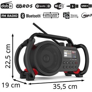Produktbild für Baustellenradio PerfectPro NETBOX