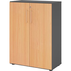 Produktbild für Aktenschrank Hammerbacher Serie 9 Advanced, aus Holz