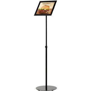 Produktbild für Infoständer Update-Displays aus Aluminium, schwarz, A3