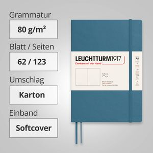 Produktbild für Notizbuch Leuchtturm1917 Medium, 363398, Karton Softcover