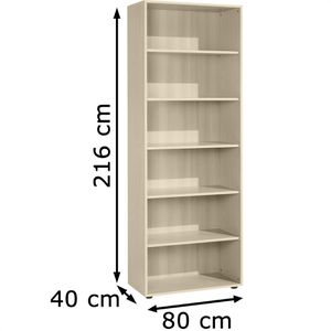 Produktbild für Aktenregal Geramöbel Flex, S-386001-A, aus Holz