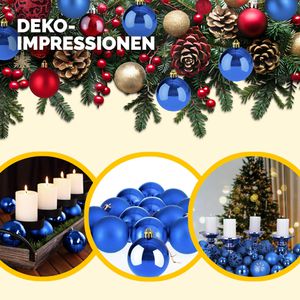 Produktbild für Weihnachtskugeln Deuba 102110, blau