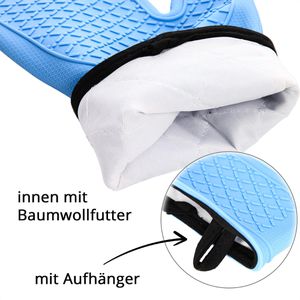 Produktbild für Ofenhandschuh Franz-Mensch Heattec, 33200, blau