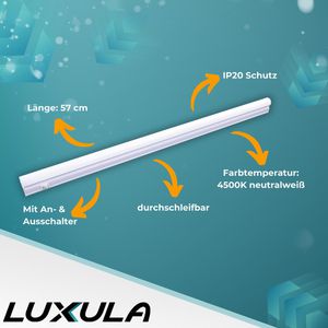 Produktbild für LED-Unterbauleuchte Luxula LX300241, neutralweiß