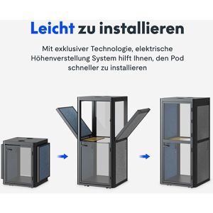 Produktbild für Telefonbox FlexiSpot M1, blau / grau