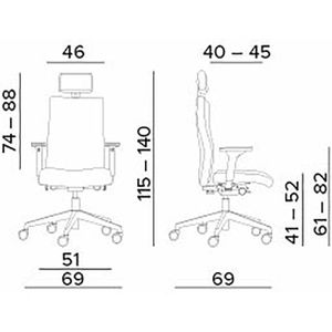 Produktbild für Bürostuhl Dauphin to-strike comfort pro, SK 9246/pro