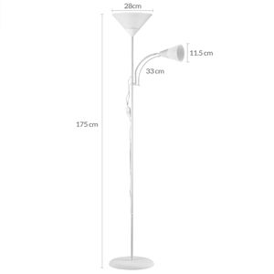 Produktbild für Stehlampe Monzana Alissa, weiß, 175 cm