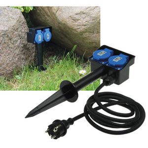 Produktbild für Gartensteckdose ChiliTec 22034, mit Erdspieß