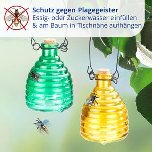 Produktbild für Wespenfalle Maximex Glas Grün &amp; Gelb, 2er Set