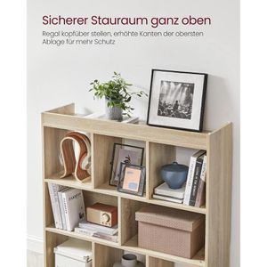 Produktbild für Bücherregal Vasagle LBC52NL, eiche