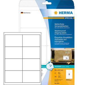 Versandetiketten Herma 8331, weiß