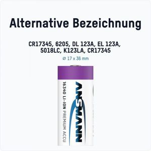 Produktbild für Akku Ansmann 3,6 V, 800 mAh