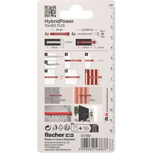 Produktbild für Schrauben-Dübel-Set Fischer 577392, HybridPower
